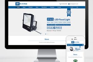 (自适应手机版)响应式外贸灯具网站pbootcms模板 LED灯具英文外贸网站源码下载
