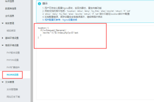 阿里云云虚拟主机Nginx系统，如何配置伪静态