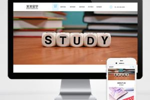 带多级筛选功能-(自适应手机端)响应式出国留学咨询教育培训机构类pbootcms网站模板下载