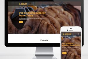 (自适应手机端)女装服装类外贸网站pbootcms模板 外贸英文网站源码下载