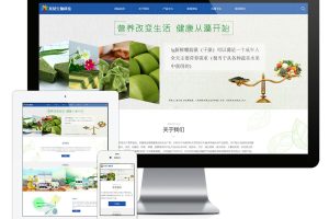 易优cms网站响应式生物科技食品网站模板
