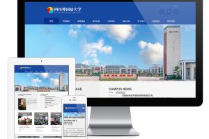 易优cms网站理工实验外语学校学院网站模板