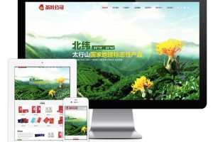 易优cms网站响应式茶叶网站模板