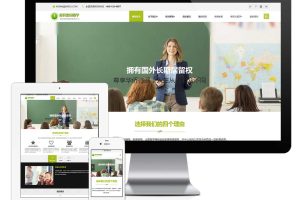 易优cms网站响应式教育培训出国留学网站模板