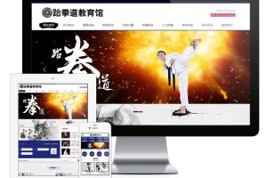 易优cms网站武术跆拳道培训类网站模板
