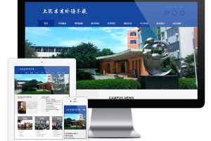 易优cms网站响应式理工实验外语学校学院网站模板