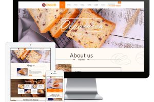 易优cms网站蛋糕面包食品网站模板