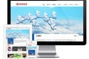 易优cms网站响应式创业财富管理网站模板