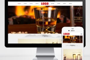 pbootcms水墨风响应式白酒酿制生产网站模板 酒业网站源码下载(自适应移动端)