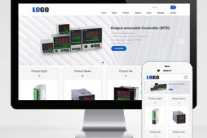 pbootcms英文外贸网站模板 – 带三级子目录(自适应手机版)