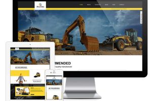 易优cms响应式机械设备外贸企业网站模板