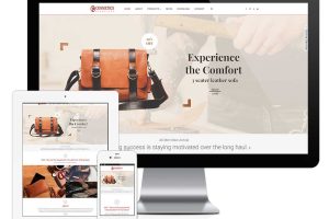 易优cms响应式皮革制品外贸企业网站模板