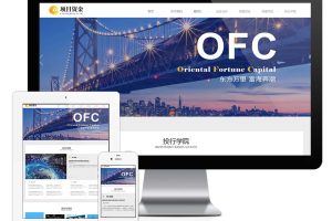 易优cms响应式基金投资管理网站模板