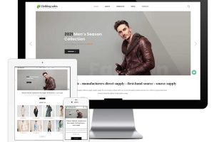 易优cms响应式服装服饰外贸企业网站模板