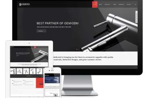 易优cms响应式卫浴水龙头外贸企业网站模板