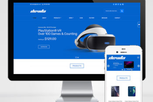 pbootcms蓝色英文外贸网站模板 – 带三级栏目(自适应手机端)