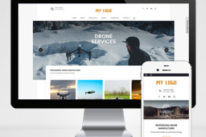 pbootcms无人机英文外贸企业网站模板(自适应手机端)